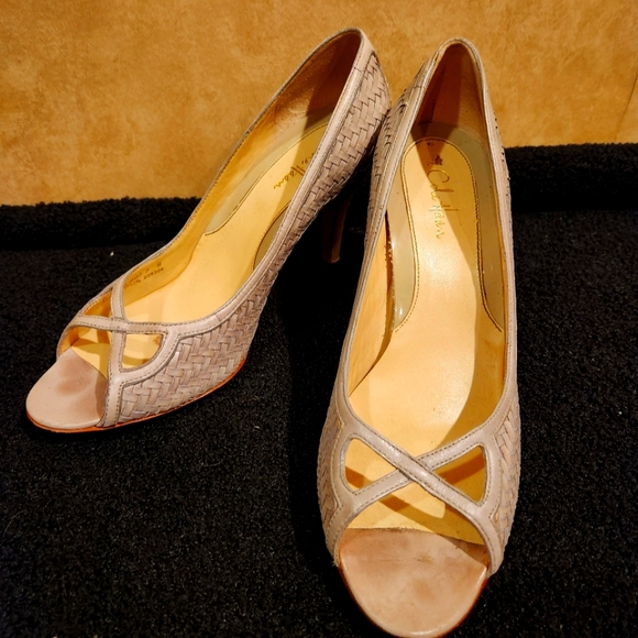 Cole Haan herringbone leather heels size 7 - Picture 1 of 6
